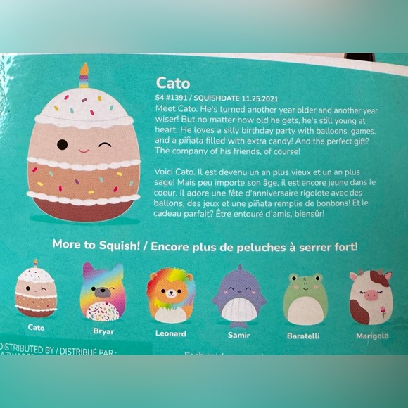 Squishmallows Occasions Happy Birthday Cato & Congratulations Leonard - Picture 5 of 8